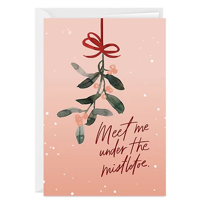 Meet Under the Mistletoe Romantic Custom Christmas Card for only USD 4.99 | Hallmark
