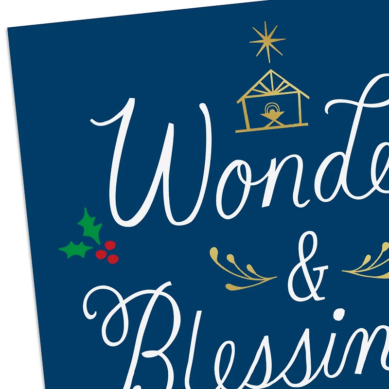 Wonder and Blessings Religious Christmas Cards, Pack of 10 for only USD 8.99 | Hallmark