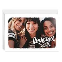 White Frame Love Ya Horizontal Custom Love Card for only USD 4.99 | Hallmark