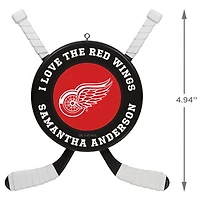 NHL Detroit Red Wings® Hockey Personalized Ornament