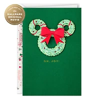 Hallmark + Disney Holiday Ever After Mickey Wreath Christmas Card for only USD 7.59 | Hallmark