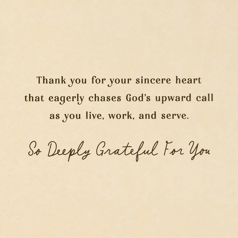 So Deeply Grateful for You Clergy Appreciation Card for Pastor for only USD 4.59 | Hallmark