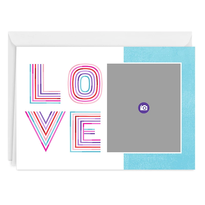 Personalized Rainbow Lettering Love Photo Card for only USD 4.99 | Hallmark