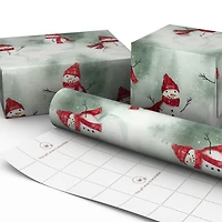 Watercolor Snowman in Red Plaid Holiday Wrapping Paper Roll, 22.5 sq. ft. for only USD 4.99 | Hallmark