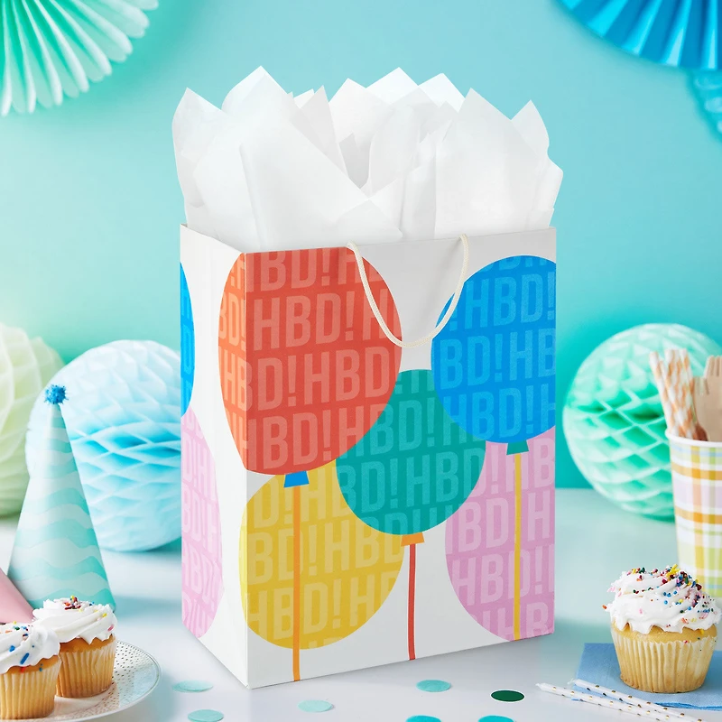 13" Balloons Large Birthday Gift Bag for only USD 4.99 | Hallmark