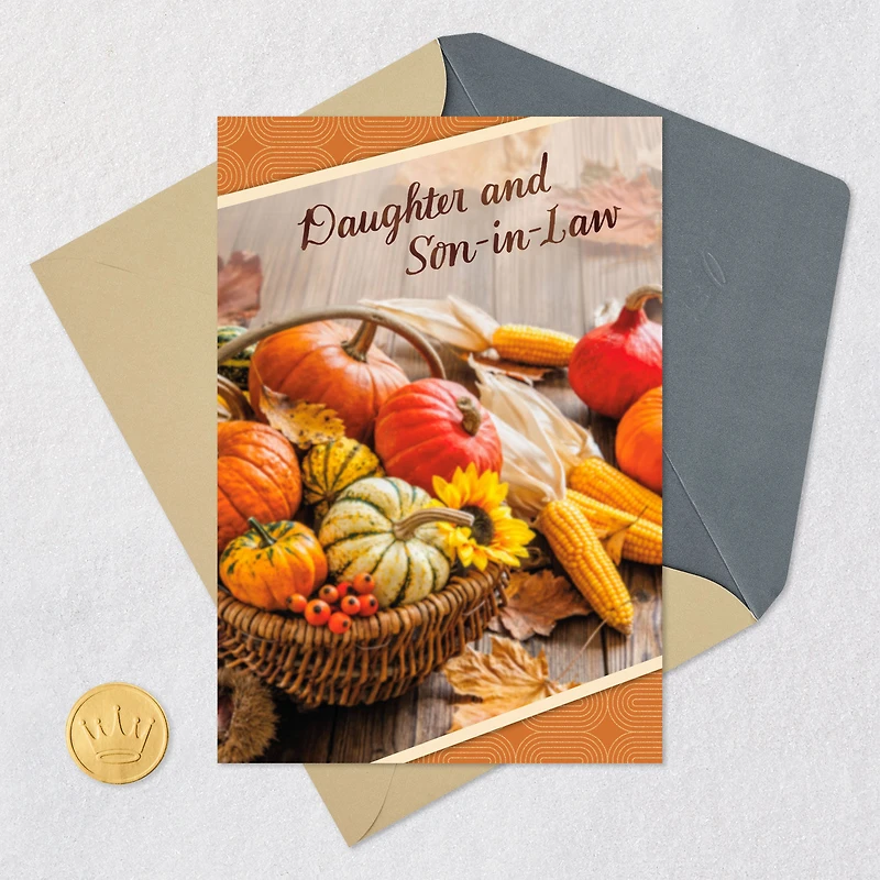 Grateful for the Two of You Thanksgiving Card for Daughter and Son-in-Law for only USD 2.99 | Hallmark