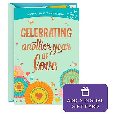 Another Year of Love Gift Card Greeting Anniversary Card for only USD 4.99 | Hallmark