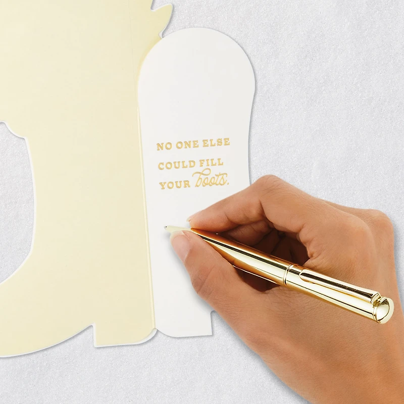 No One Else Could Fill Your Boots Paper Craft Encouragement Card with Mini Card for only USD 5.99 | Hallmark