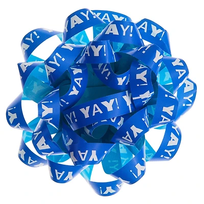 4.6" Blue "Yay!"/Aqua Recyclable Gift Bow for only USD 1.99 | Hallmark