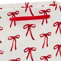 5.5" Red Bows on White Small Christmas Gift Bag for only USD 2.49 | Hallmark