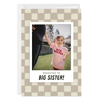 Promoted to Sibling Custom Baby Card for only USD 4.99 | Hallmark