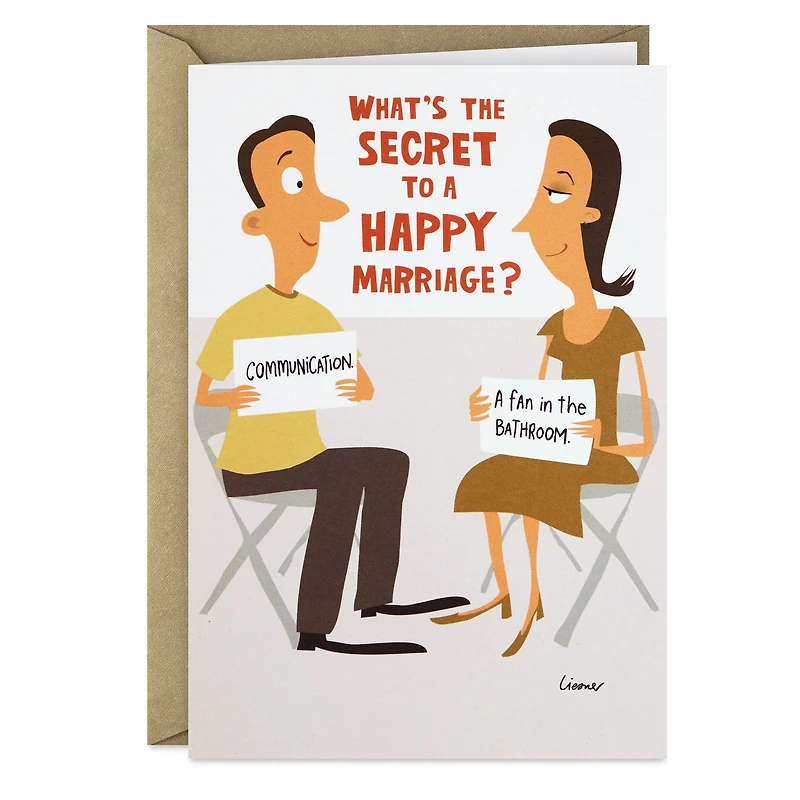 The Secret to a Happy Marriage Funny Anniversary Card for Couple for only USD 3.99 | Hallmark