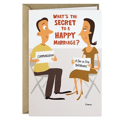 The Secret to a Happy Marriage Funny Anniversary Card for Couple for only USD 3.99 | Hallmark