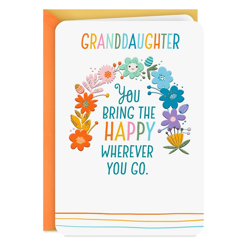 You Bring the Happy Wherever You Go Easter Card for Granddaughter for only USD 2.99 | Hallmark