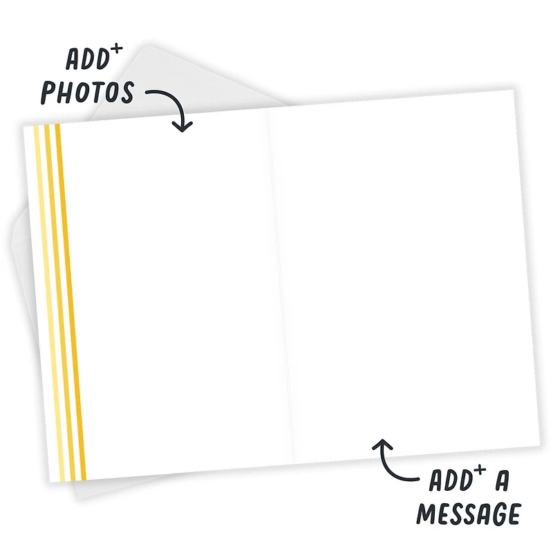 Personalized White Outline Any Occasion Photo Card for only USD 4.99 | Hallmark