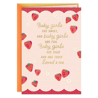 Sweet, Fun and Loved a Ton New Baby Girl Card for only USD 5.99 | Hallmark