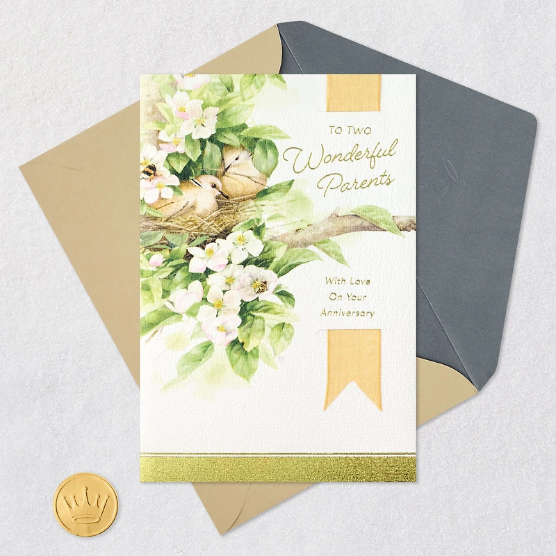 Marjolein Bastin Your Love Makes My Heart Feel at Home Anniversary Card for Parents for only USD 6.99 | Hallmark