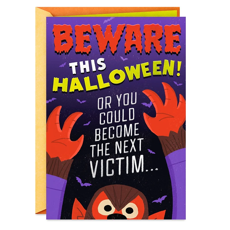Monster Hug Attack Halloween Card for only USD 3.99 | Hallmark