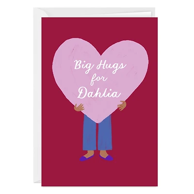 Big Hugs Custom Encouragement Card for only USD 4.99 | Hallmark