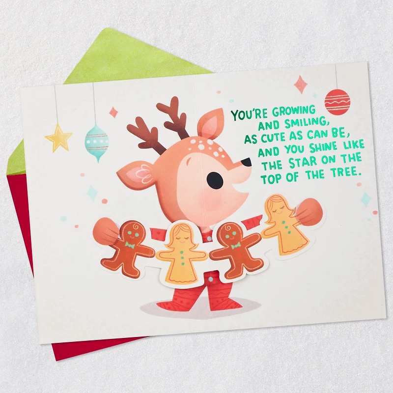 Love and Joy Pop-Up Baby's First Christmas Card for Grandson for only USD 4.59 | Hallmark