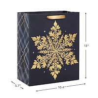 13" Elegant Gold Snowflake Large Holiday Gift Bag for only USD 4.99 | Hallmark