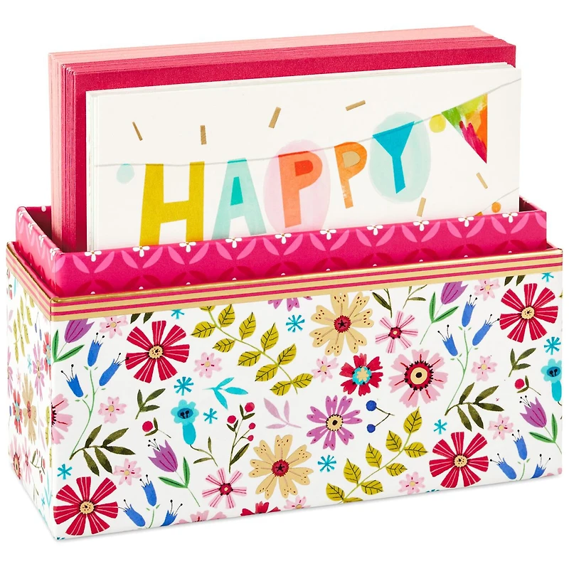 Whimsical Designs Assorted Note Cards With Caddy, Box of 30 for only USD 14.99 | Hallmark
