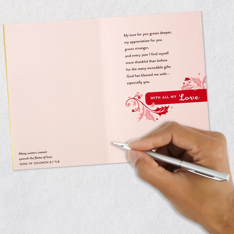 God Blessed Me With You Religious Christmas Card for Wife for only USD 5.59 | Hallmark