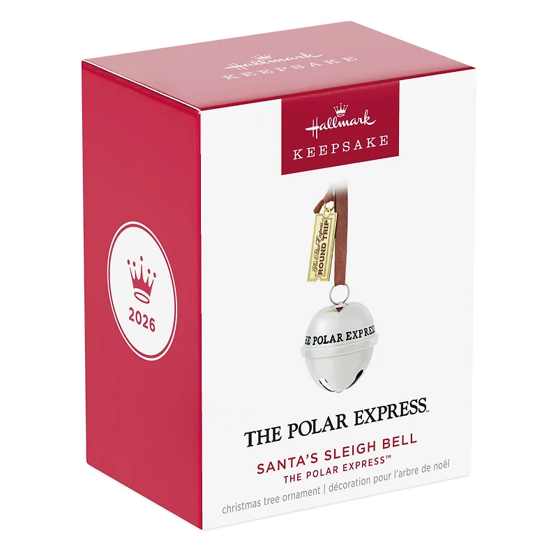 The Polar Express™ Santa's Sleigh Bell 2026 Metal Ornament for only USD 23.99 | Hallmark
