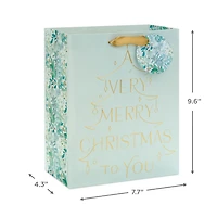 9.6" A Very Merry Christmas Mint Green Medium Gift Bag for only USD 3.99 | Hallmark