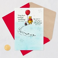 Disney Winnie the Pooh and Piglet Christmas Birthday Card for only USD 3.99 | Hallmark