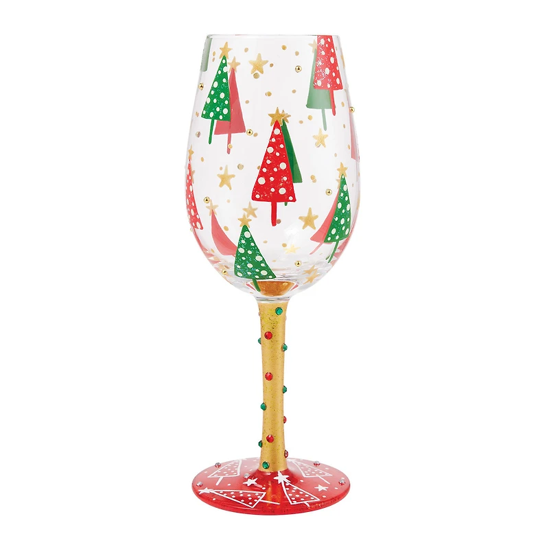 Lolita Most Wonderful Time of the Year Handpainted Wine Glass, 15 oz. for only USD 32.99 | Hallmark