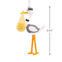 Hello Sweet Babe Stork Pregnancy Hallmark Ornament for only USD 14.99 | Hallmark