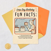 Fun Facts Funny Leap Day Birthday Card for only USD 4.99 | Hallmark