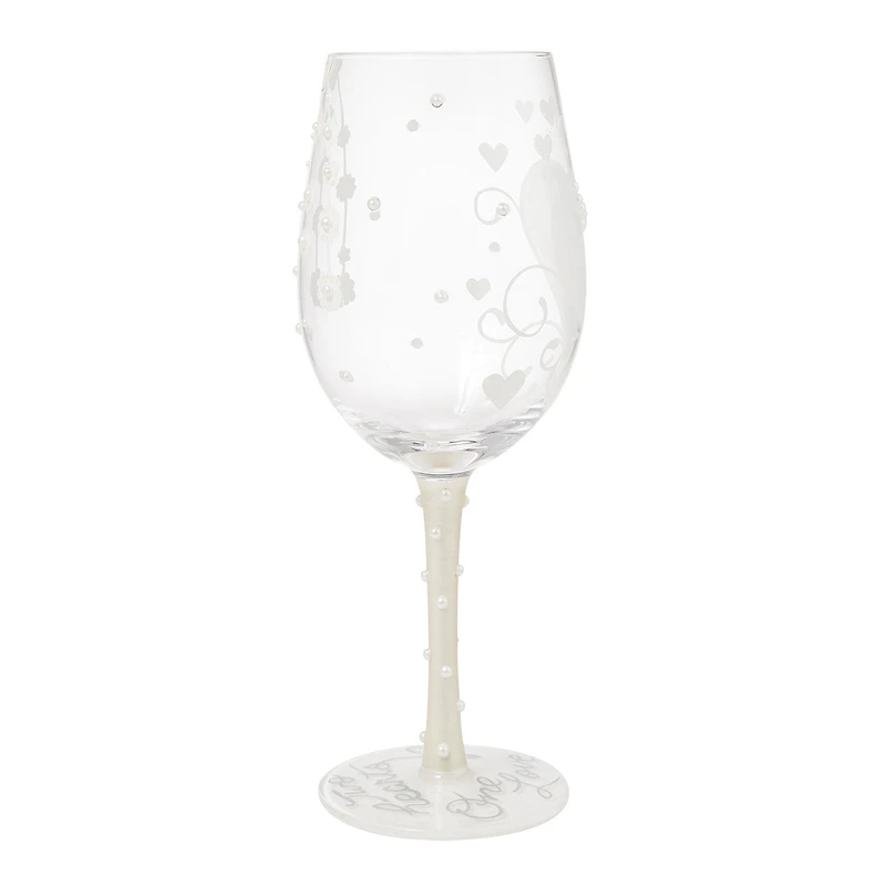 Lolita Two Hearts One Love Handpainted Wine Glass, 15 oz. for only USD 34.99 | Hallmark