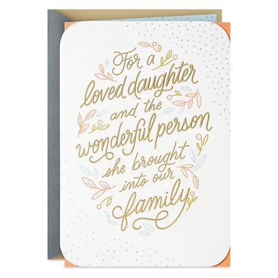 Our Family Is Better Because of You Anniversary Card for Daughter and Spouse for only USD 6.99 | Hallmark