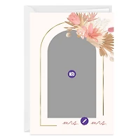 Gold Arch & Pink Flowers Custom Wedding Card for only USD 4.99 | Hallmark
