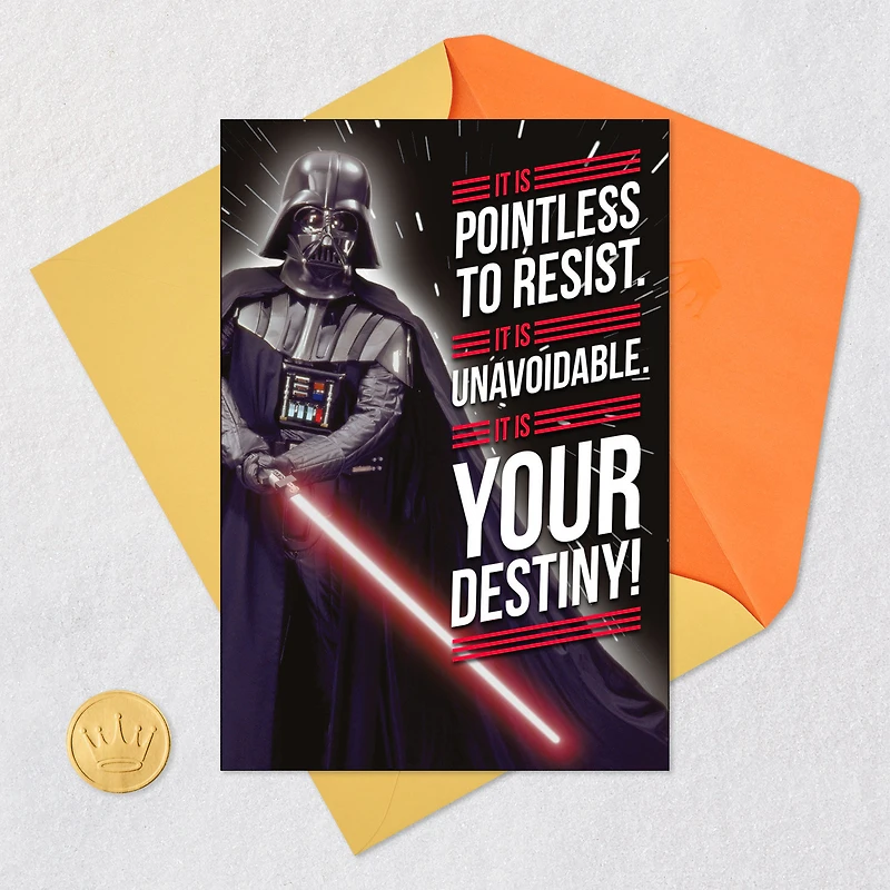 Star Wars™ Darth Vader™ It's Your Destiny Funny Birthday Card for only USD 2.99 | Hallmark