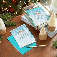 Snowy Cabin on a Frozen Pond Boxed Christmas Cards, Pack of 16 for only USD 12.49 | Hallmark