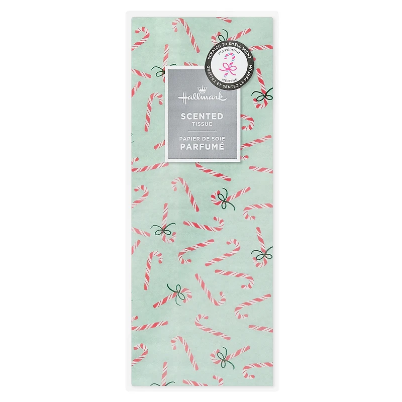 Peppermint-Scented Candy Canes on Green Christmas Tissue Paper, 4 sheets for only USD 2.49 | Hallmark