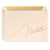 Merci on Blush Boxed Blank Thank-You Notes, Pack of 8 for only USD 15.49 | Hallmark
