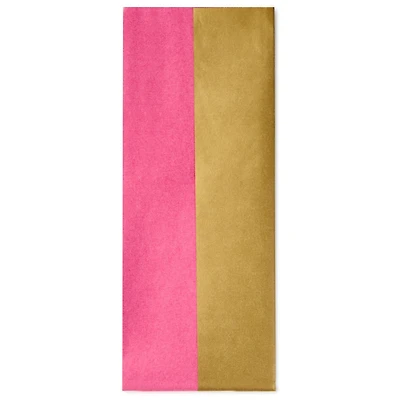 Hot Pink and Gold 2-Pack Tissue Paper, 4 Sheets for only USD 2.49 | Hallmark