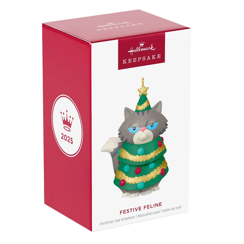 Festive Feline Ornament for only USD 23.99 | Hallmark