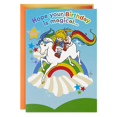 Rainbow Brite Hope It's Magical Birthday Coloring Card for Kids With Stickers for only USD 4.59 | Hallmark