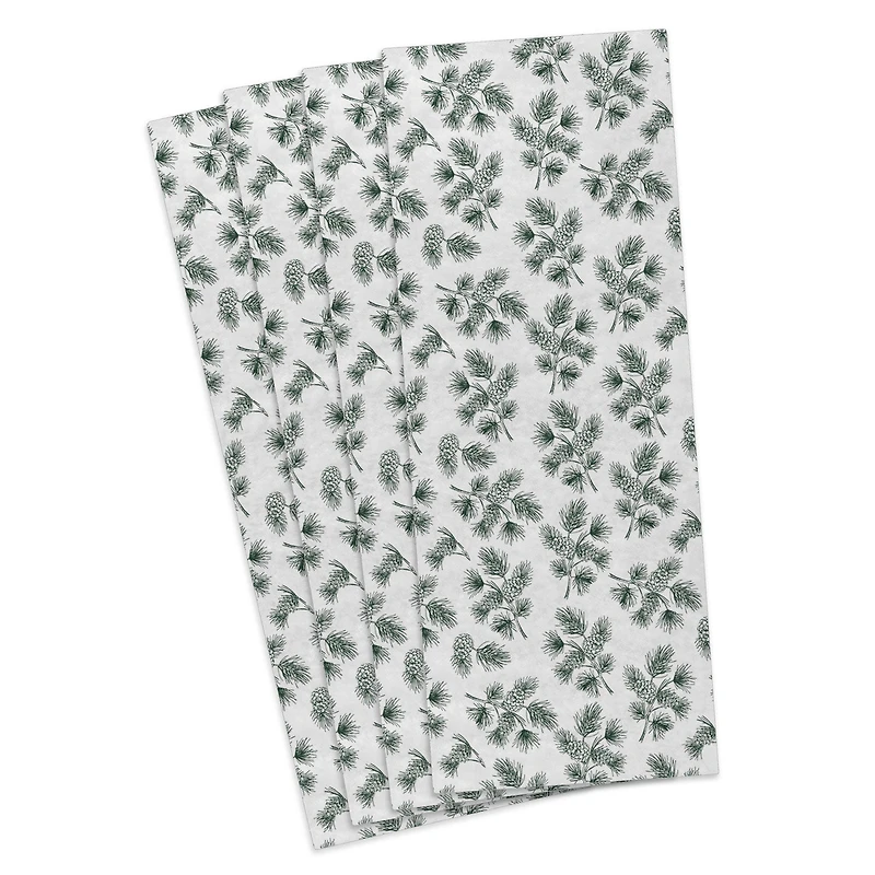 Pine-Scented Botanical Illustrations on White Holiday Tissue Paper, 4 sheets for only USD 2.49 | Hallmark