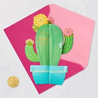 All Sun, All Fun Flowering Cactus Honeycomb 3D Pop-Up Card for only USD 6.99 | Hallmark