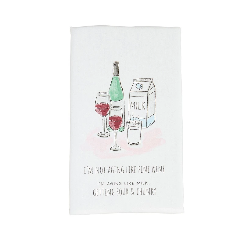 Mud Pie Fine Wine Funny Tea Towel for only USD 9.99 | Hallmark