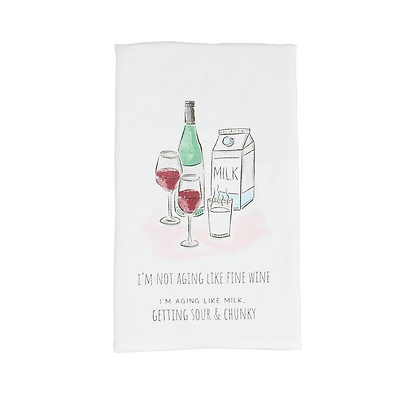 Mud Pie Fine Wine Funny Tea Towel for only USD 9.99 | Hallmark