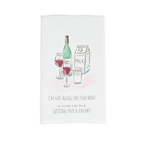 Mud Pie Fine Wine Funny Tea Towel for only USD 9.99 | Hallmark