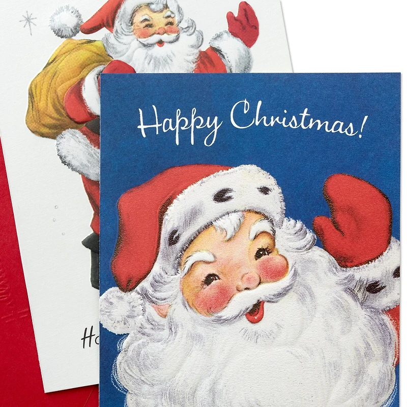 Vintage Santa Assortment Boxed Christmas Cards, Pack of 12 for only USD 8.99 | Hallmark