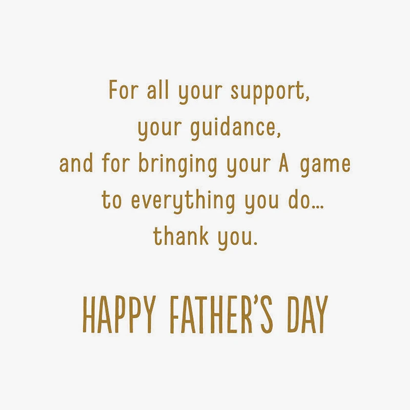 Thanks for Your A Game Father's Day Card for Dad for only USD 2.50 | Hallmark